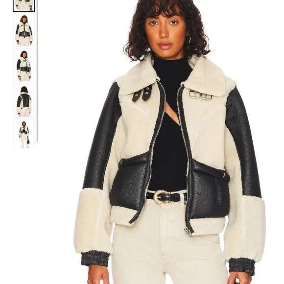 Blank NYC Sherpa + Leather Jacket // size XS - Picture 1 of 11